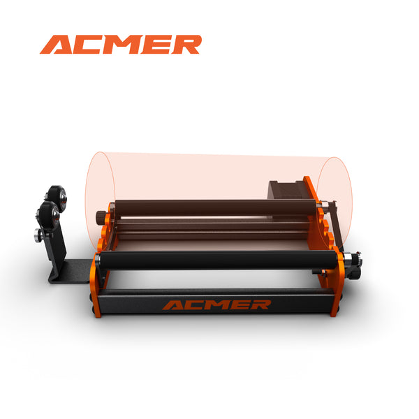 ACMER M2 Laser Rotary Roller Laser Engraver Y-axis Rotary Roller For Laser Cutting Machines Engraving Cylindrical Objects Cans