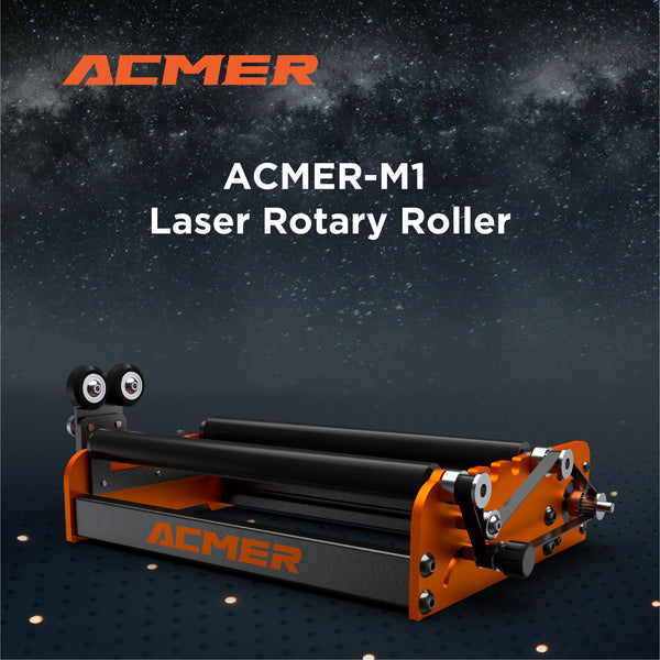 ACMER M2 Laser Rotary Roller Laser Engraver Y-axis Rotary Roller For Laser Cutting Machines Engraving Cylindrical Objects Cans