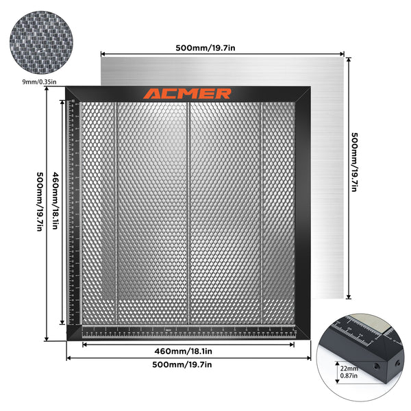 ACMER Laser Engraving Carving Honeycomb Working Table For Co2 TwoTrees TTS-55 Laser Engraver Cutting Machine Tool