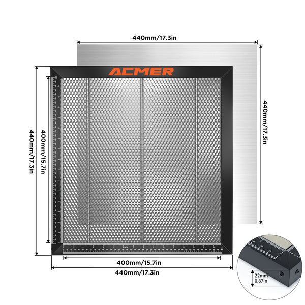 ACMER Laser Engraving Carving Honeycomb Working Table For Co2 TwoTrees TTS-55 Laser Engraver Cutting Machine Tool