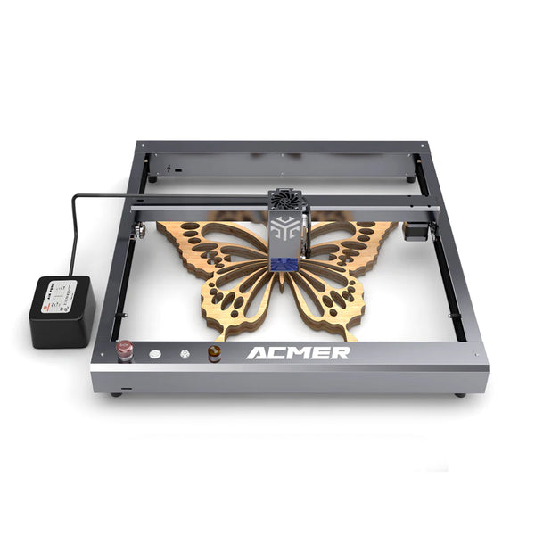 ACMER P2 20W Laser Engraver Cutting Machine Automatic Air Assist CNC 455±5nm Blue Light High Speed Laser Cutting Machine Wood