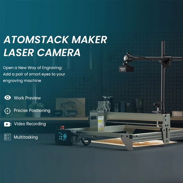 ATOMSTACK AC1 Lightburn Camera For Laser Engraver Precise Positioning HD Camera Compatible for Most Laser Engraving Machine