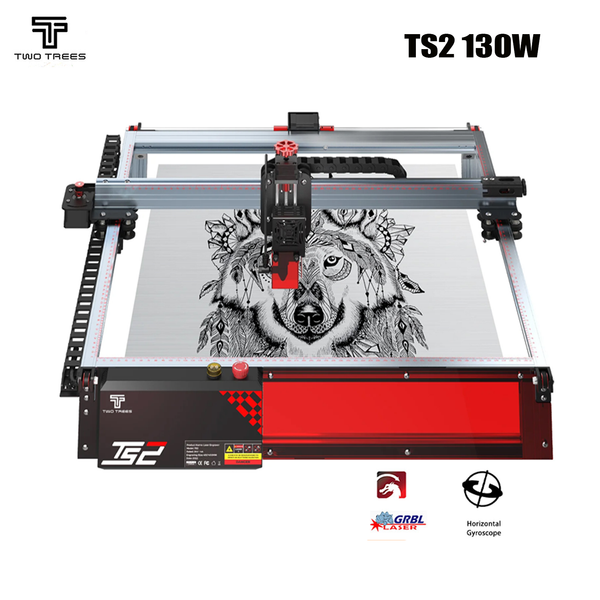 Twotrees TS2 130W Laser Engraver CNC 20W Output Power Laser Engraving Cutter Support Offline Control With Horizontal Gyroscope